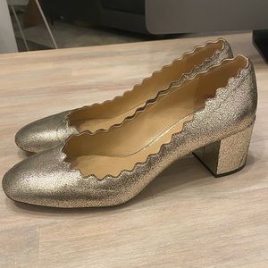Chloe Lauren metallic heels